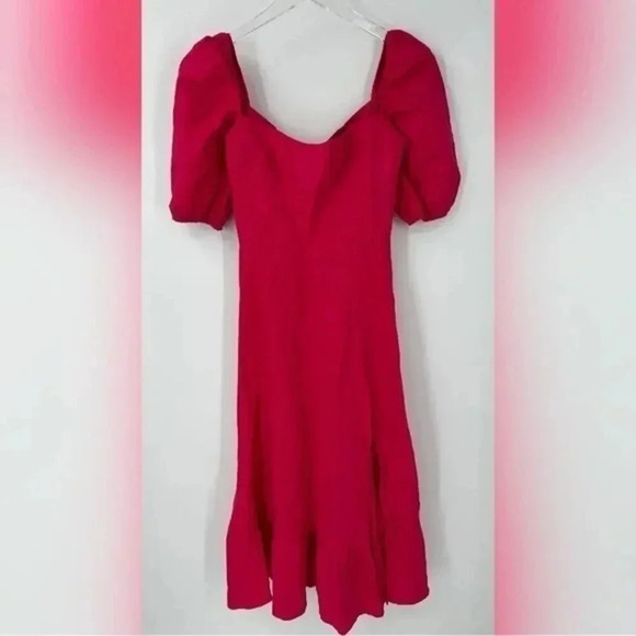 NEW Reformation corvette pink midi dress B3 - Picture 8 of 8